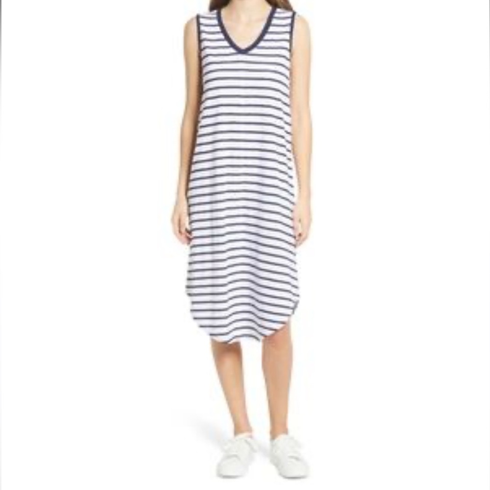 Caslon Striped Tank T Shirt Dress
